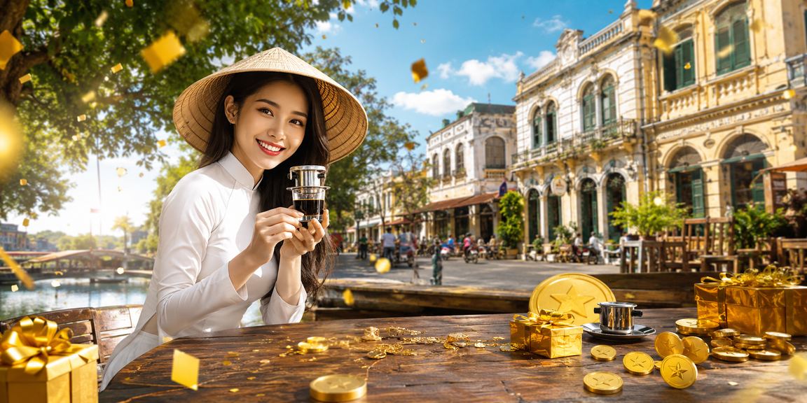 Người chơi Hà Nội tham gia cá cược casino trên c19 với hình ảnh nón lá
